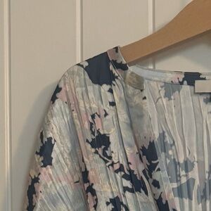 Floral Pleated Blouse